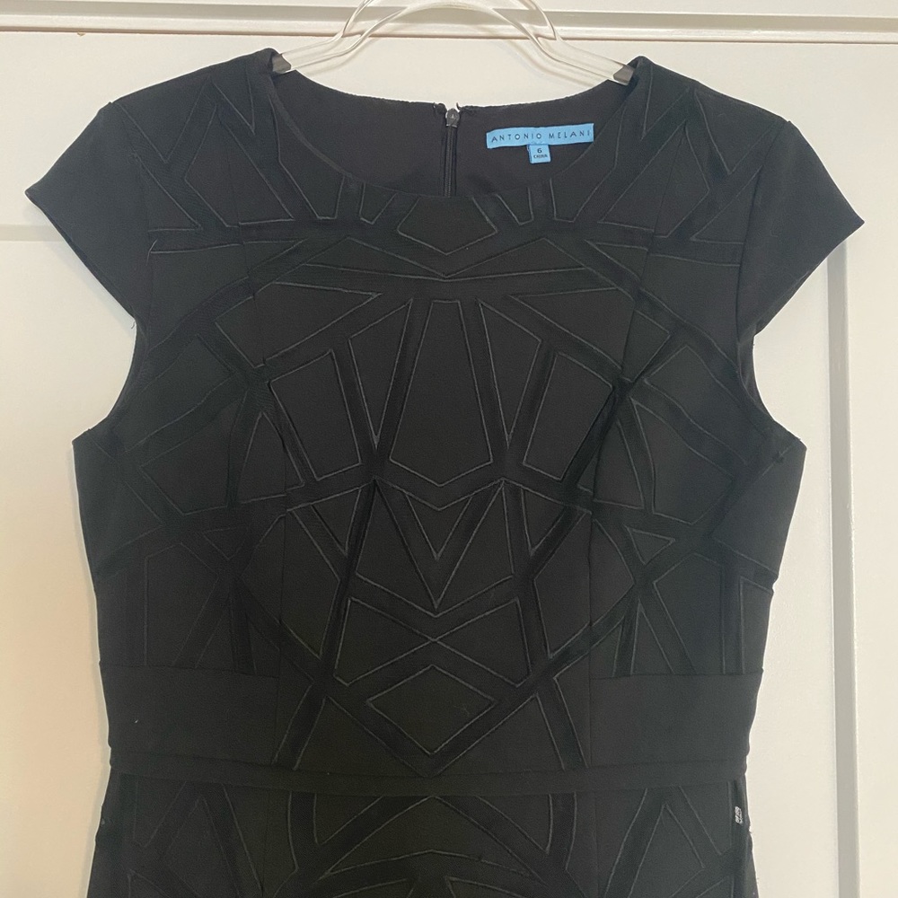 Antonio Melani black sheath dress